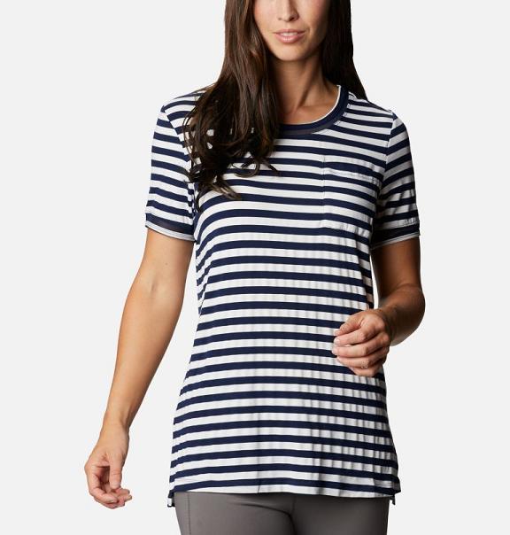Columbia Womens T-Shirt Sale UK - Slack Water Clothing Navy UK-332981